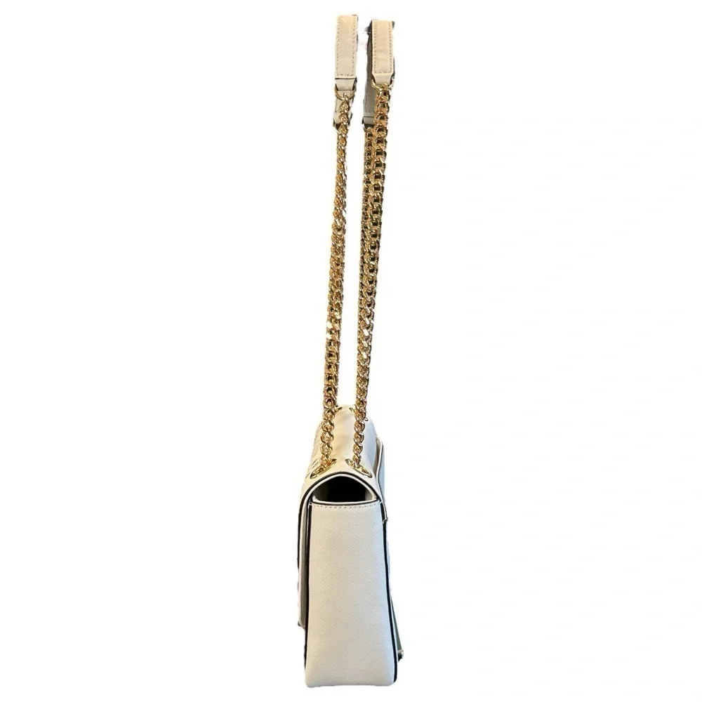 NWOT Michael Kors White Chain Handle Studded Crossbody Purse Handbag